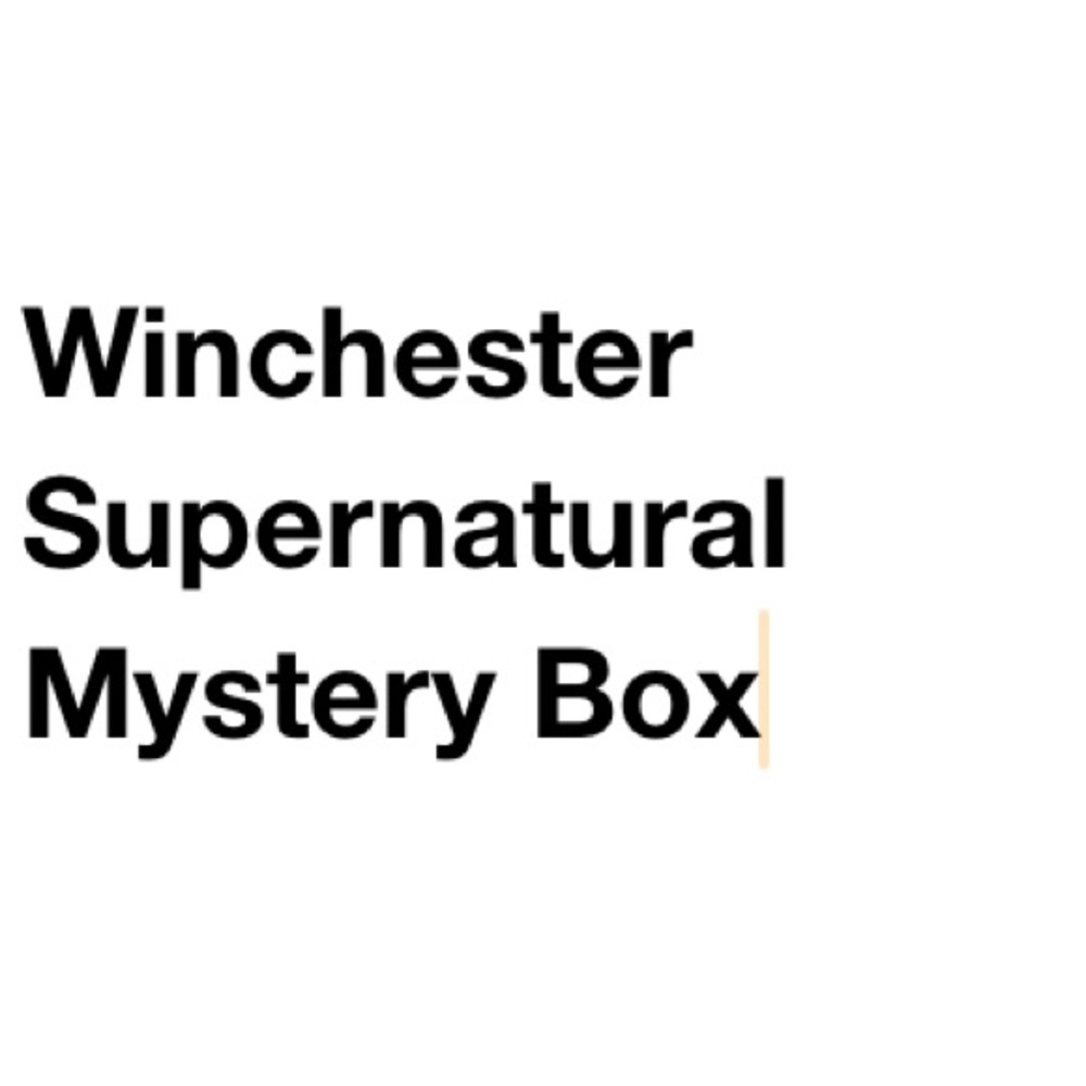 Winchester Supernatural Mystery Box